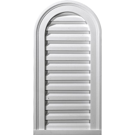 Ekena Millwork Cathedral Urethane Gable Vent Louver, Functional, 18"W x 29"H GVCA18X29F